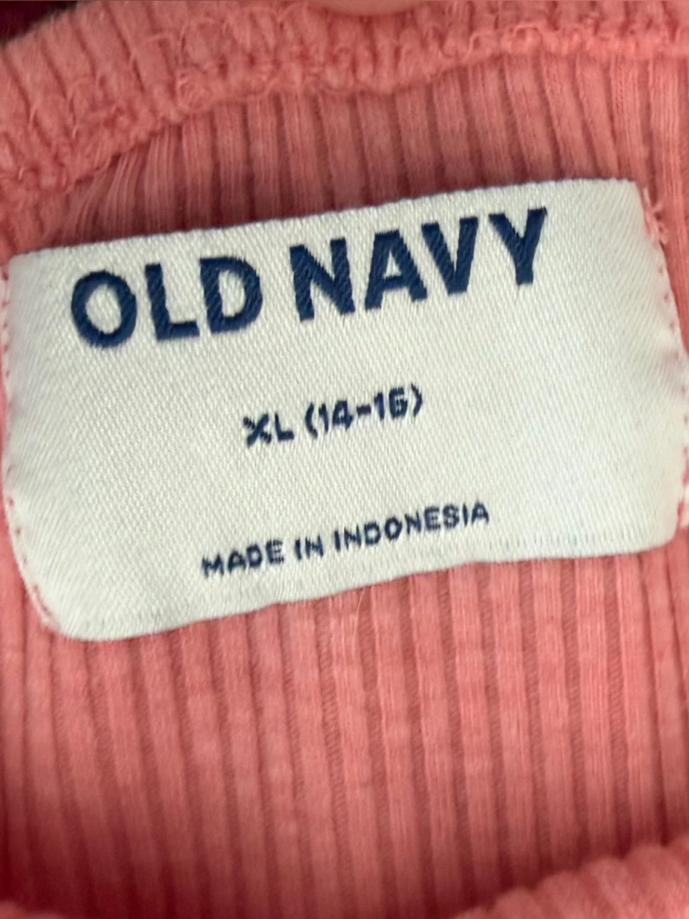 Old Navy Pink Ribbed Spaghetti-Strap One-Piece Romper